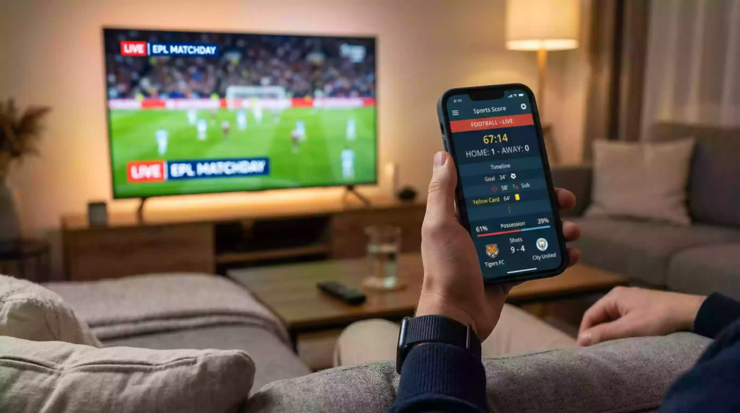 Live-Wetten Quoten Bewegung während Fußballspiel