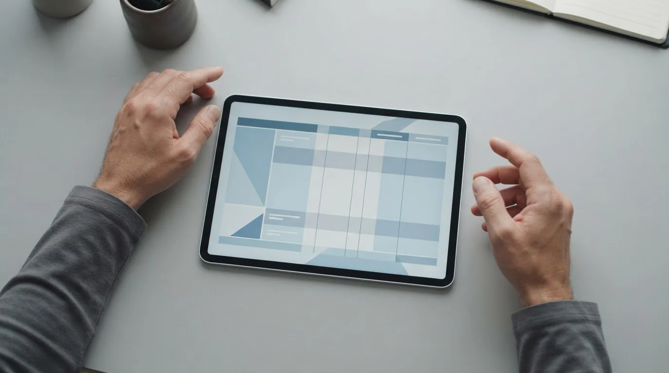 Vergleichstabelle verschiedener Wettanbieter auf Tablet-Bildschirm